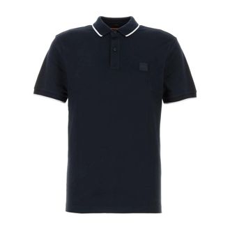 HUGO BOSS Tops, Heren, Blauw, M, Midnight Blue Polo Shirt