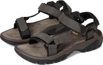 Teva Terra Fi 5 Universal Leather Mens Shoes Dark Gull Grey : 9 D - Medium, Leather/Textile