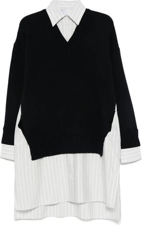 Stella McCartney Robe Midi à Col Ras Du Cou