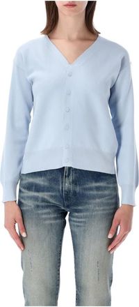 Maison Margiela Cardigan Pressed - Dames - Vesten - Blauw - S - Katoen - Truien & Vesten
