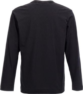 Comme Des Gar&ccedil;ons Red Heart Patch T-shirt - Black