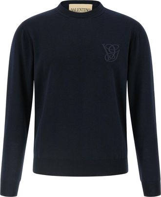 Valentino Garavani Mens Logo Embroidery Sweater