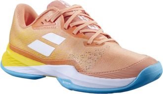 Babolat Womens Jet Mach 3 All Court Shoes In Coral/gold Fusion