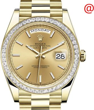 Rolex Day Date 40 Automatic Champagne Dial Mens 18kt Yellow Gold President Watch 228398CSP