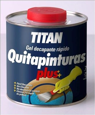 Titan Quitapinturas Preparacion Madera 2,5 Lt Gel Plus Tita