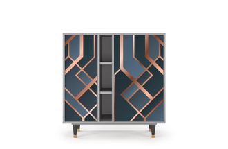 StoryZ Aparador azul-verde 3 puertas L 94 cm