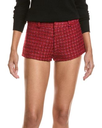 Amanda Uprichard Caresse Wool-Blend Short