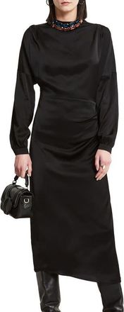 ottod'Ame Viscose long dress with long sleeves in Black at Nordstrom, Size 40 It