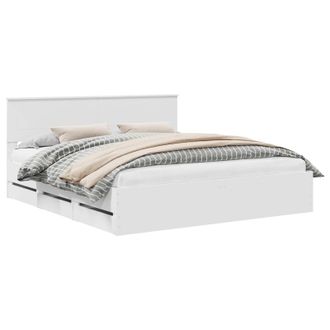 vidaXL Estructura De Cama Con Caj&oacute;n 180 X 200 Cm Madera Ingenieril Vidaxl