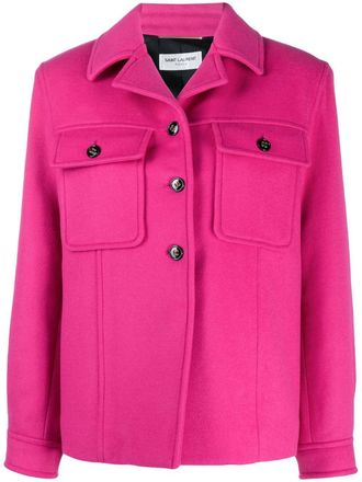 Saint Laurent Jack met klepzakken - Roze