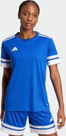 adidas Fussballtrikot ADIDAS PERFORMANCE SQUADRA 25 TRIKOT, Damen, Gr. XXL, blau (royal blau, wei&szlig;), Obermaterial: 100% Polyester, Rundhals, Trikots Fussball