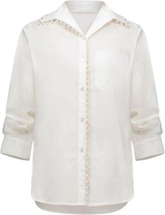 Joseph Ribkoff Lds Blouse - Dames - Overhemden - Beige - L - Leer - Overhemden