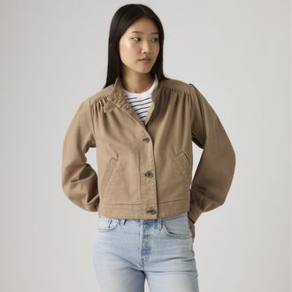 Levi's Parker Pretty Short Coat - Womens - XS - Brown