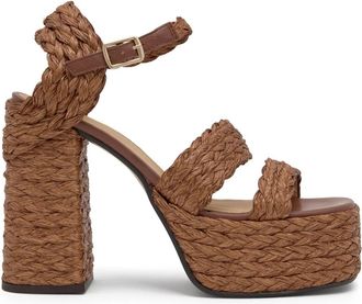 Castaner Sandaal MET 13 CM HAK - Dames - Sandalen met hakken - Bruin - 35 EU - Schoenen
