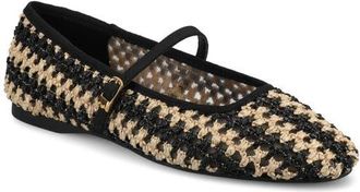 Birdies The Hummingbird Mary Jane in Black/natural Openweave at Nordstrom, Size 8.5