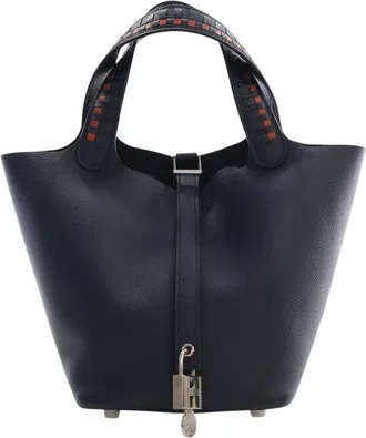 Herm&egrave;s Pre-owned Hermes Epsom Tressage Picotin Lock 18 Ladies EU1SGN6G36PWONSA