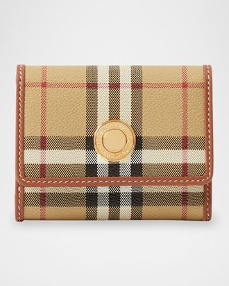 Burberry Lancaster Check Folding Wallet