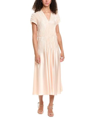 Vince Cap Sleeve V-Neck Maxi Dress