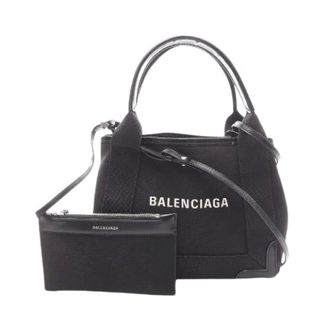 Balenciaga Pre-owned Tote Bags, female, Black, Size: ONE SIZE Pre-owned Navy Cabas XS Handbag
