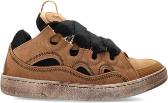 Lanvin Curb Sneakers - Heren - Sneakers - Bruin - 41 EU - Leer - Schoenen
