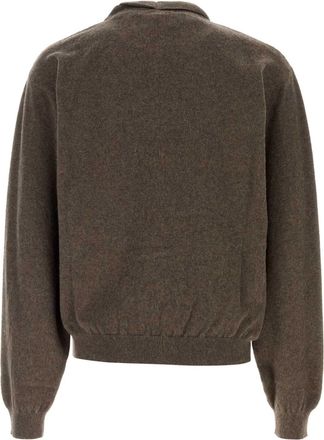 Magliano Mens Roundneck Sweater Brown Cashmere Nylon Wool