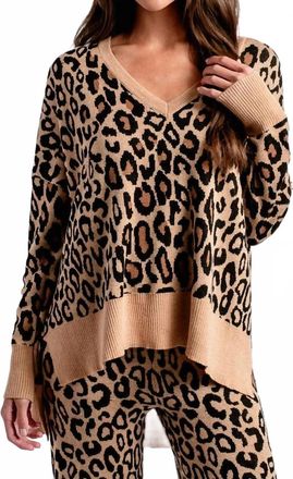 Kerisma Wagner Leopard Top In Camel Multi