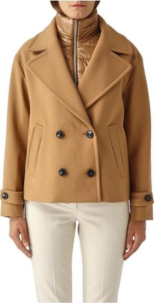 Herno Dames, Mantels, Bruin, Maat: S Polyamide