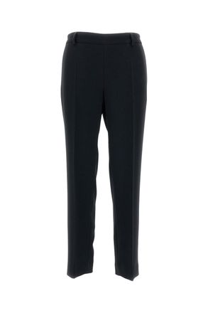 Alberto Biani Straight-Leg Trousers with Elasticated Waistband and Side Pockets