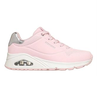 Skechers Uno Stand On Air-sneakers met sleehak voor dames (Roze/Metallic)
