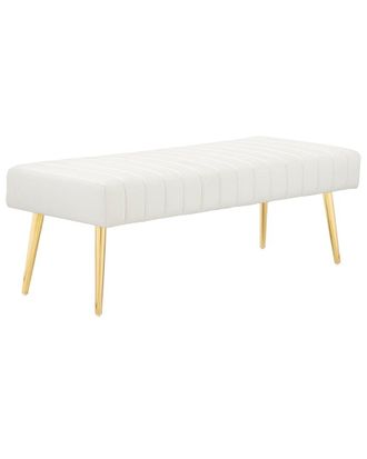 Pangea Home Gold Hilda Bench