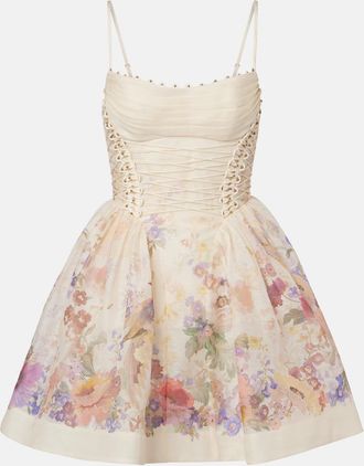 Zimmermann Alchemy floral linen and silk minidress
