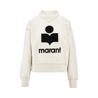 Isabel Marant Moby sweatshirt with flocked logo Woman 36