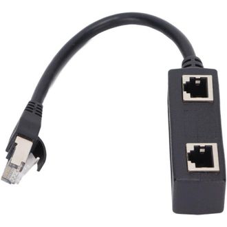 OEM Adattatore Splitter Rj45 Da 1 A 2 Porte, Trasmissione Fluida, Connessione Eccellente, Adattatore Per Cavo Di Rete, Adattatore E Spina Per Cavi A Bassa