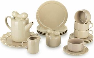 OEM Juego De Caf&eacute; Sofia Beige 12 Piezas