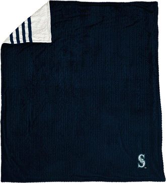 Pegasus Sports Seattle Mariners Mlb Sherpa Stripe Blanket