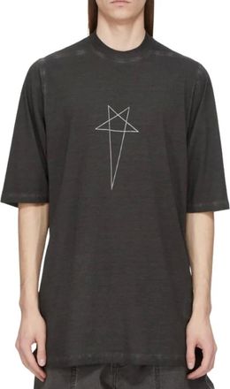 Rick Owens Jumbo SS T - Heren - Tops - Zwart - Maat: S Katoen