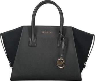 Michael Kors Kalfsleren Rits Tote Tas - Dames - Handtassen - Zwart - ONE Size - Leer - Tassen