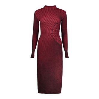 Desigual Bloody Long Dress - Dames - Jurken - Rood - Maat: M Viscose