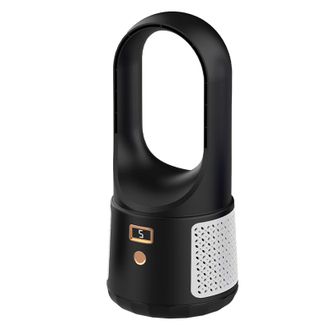 OEM Ventilador De Torre Sin Aspas Con 6 Velocidades, Pantalla Led, Usb Y Bajo Nivel De Ruido Para Oficina Y Hogar, Color Negro