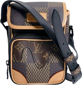 Louis Vuitton Brown Damier Canvas Messenger Bag (Pre-Owned)