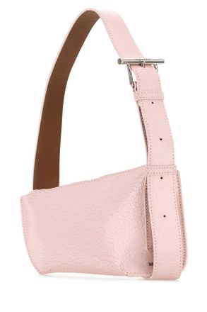 Alexander McQueen Womens Pink Leather Sling T-Bar Crossbody Bag Pinkcognacsilver Borse A Tracolla