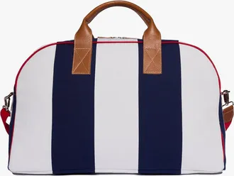 My Style Bags Standford Duffel Bag in White/blue at Nordstrom, Size Large