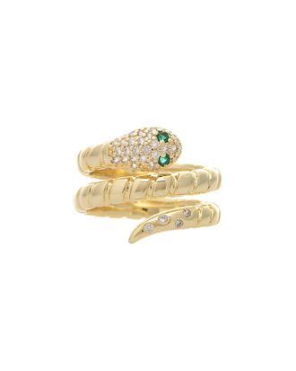 Rivka Friedman 18K Plated Cz Ring