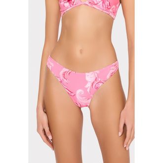 Milly Canopee Bikini Bottoms in Pink Multi at Nordstrom, Size Medium