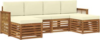 vidaXL Conjunto De Sof&aacute;s De Exterior 5 Uds. Vidaxl