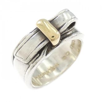 Herm&egrave;s Silver 925 Band Ring (Pre-Owned)