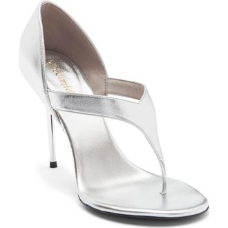 Jeffrey Campbell Rhian Stiletto Sandal in Silver at Nordstrom Rack, Size 6