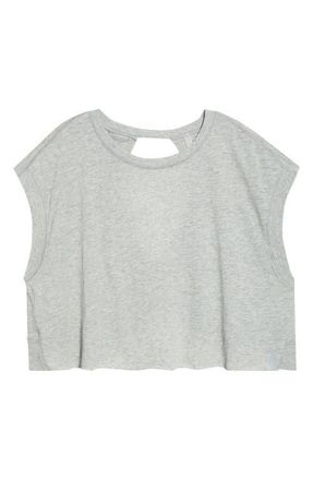 Free People FP Movement My Tee Time Open Back T-Shirt in Heather Grey at Nordstrom, Size X-Small