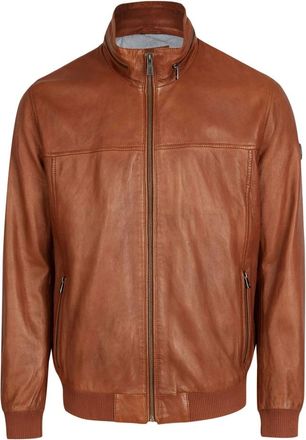 Bugatti Jassen, Heren, Bruin, M, Klassieke Heren Leren Jas