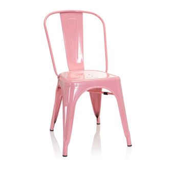 hjh OFFICE silla de comedor Metal Rosa